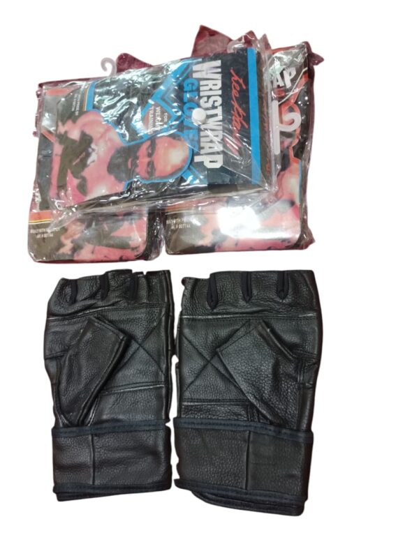 Leather Grip Gym Gloves for Weight Lifting - Image 2