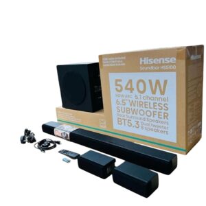 Hisense 540W HS5100 5.1 CH Soundbar with Wireless Sub Woofer
