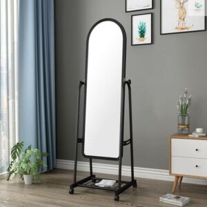 Free Standing Dressing Mirror with Wheels