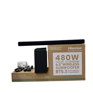 Hisense HS3100 3.1CH 480W Bluetooth-Enabled Sound Bar with Wireless Sub Woofer