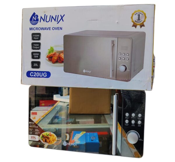20Litres Nunix Microwave Glass Door with Grill - Image 3