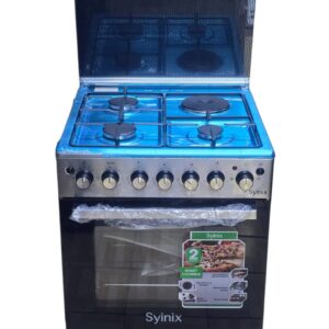 Syinix 60 by 60 3Gas +1Electric Standing Cooker with Oven